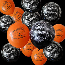 Load image into Gallery viewer, Halloween Decoration 12 Inch Inflatable Latex Balloons Pumpkin Ballons
