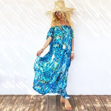 Load image into Gallery viewer, Sexy Off-the-shoulder Split Beach Maxi Dress