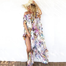 Load image into Gallery viewer, Sexy Off-the-shoulder Split Beach Maxi Dress