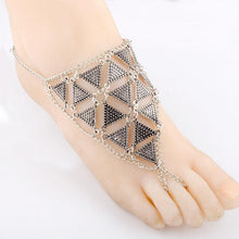Load image into Gallery viewer, Retro exaggerated character fashion geometric triangle alloy hand-foot bracelet jewelry