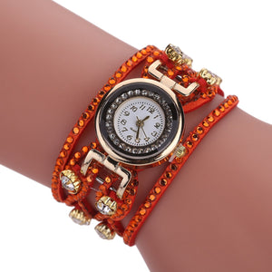 Korean Women Fashion Watch Diamond Bracelet Quartz Watch