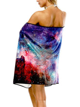 Load image into Gallery viewer, Star print Bath Towel Strap Bath Skirt Quick-drying Large Bathrobe Beach Towel-2