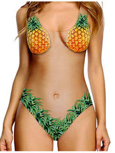 Load image into Gallery viewer, Flesh Pineapple Bikini Sexy Shell Swimsuit