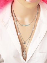 Load image into Gallery viewer, Simple Sequined Alloy&amp;Turquoise Necklaces Accessories