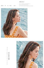 Load image into Gallery viewer, Boho National Wind Taro Rope Hip Hop Hippie Metal Dirty Hair Rope Headwear Holiday Travel Braided Colorful