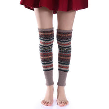Load image into Gallery viewer, Bohemia Knit Leg Warmers Knitted Over Knee-high Stocking