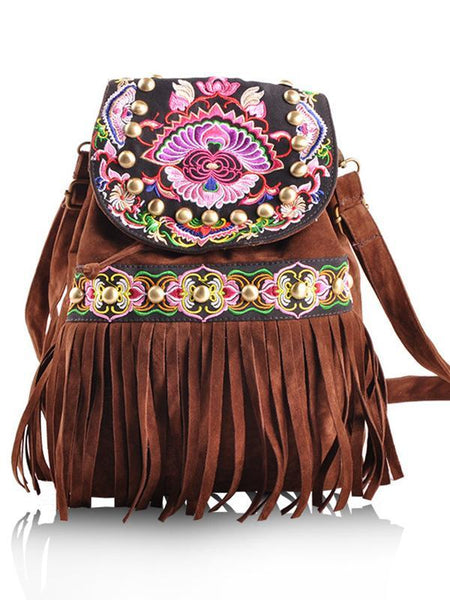 National Style Embroidered Personality Shoulder Bag