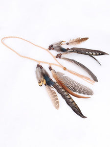 Boho Peacock Feathers Headwear Accessories