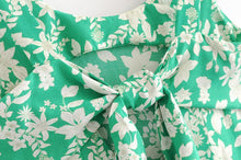 Load image into Gallery viewer, SPAGHETTI STRAPS FLORAL BOW LONG DRESS