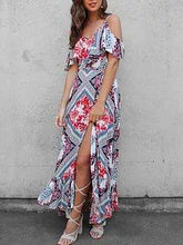Load image into Gallery viewer, New Women Sling Long Beach Midi Dress