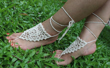Load image into Gallery viewer, Handmade cotton thread flower anklet bracelet - 2