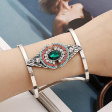 Load image into Gallery viewer, Metallic Gemstone Diamond Open Bracelet Accessories