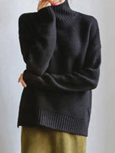 Load image into Gallery viewer, Casual Loose Solid Color Turtleneck Women Sweaters
