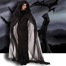 Load image into Gallery viewer, Halloween Black Witch Cosplay Dress