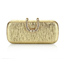Load image into Gallery viewer, Fashion Gold Diamonds Evening Bag