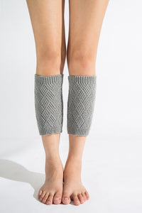 Autumn and winter knitted warm leg boots boot wool leggings rhombus line socks