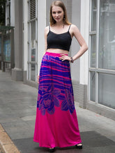 Load image into Gallery viewer, Beautiful Floral-Print Bohemia Beach Long Skirt Bottoms