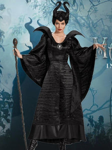 Sleeping Curse Dark Witch Devil Queen Costume Halloween Dress