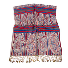 Load image into Gallery viewer, Ethnic Style Long Scarf Nepal Jacquard Fringed Cotton Ladies Shawl Scarf