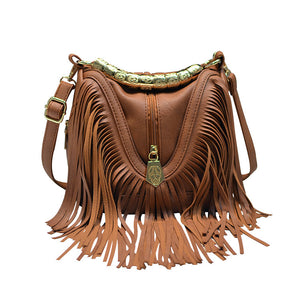 Water Bucket Large Tassel Bag Single Shoulder Crossbody Bag