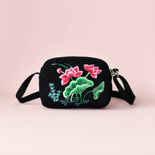 Load image into Gallery viewer, New Small Bag for Mobile Phones, Female Ethnic Style Embroidery Flower Bag, Shoulder Bag, Three-layer Change Bag, Messenger Bag