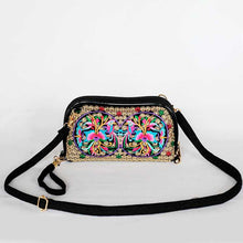 Load image into Gallery viewer, New Ethnic Embroidery Flower Bag Fashion Clutch Bag Shoulder Slung Mobile Phone Bag Mini Bag