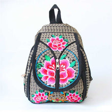 Load image into Gallery viewer, New Ethnic Style Embroidered Backpack for Women&#39;s Embroidered Canvas Leisure Backpack