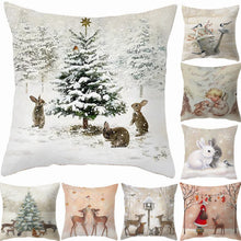 Load image into Gallery viewer, 45cm Christmas Cushion Cover Navidad Merry Christmas Decorations For Home 2023 Xmas Noel Cristmas Ornaments New Year Gifts 2024