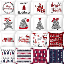 Load image into Gallery viewer, 45cm Christmas Cushion Cover Navidad Merry Christmas Decorations For Home 2023 Xmas Noel Cristmas Ornaments New Year Gifts 2024