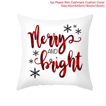 Load image into Gallery viewer, 45cm Christmas Cushion Cover Navidad Merry Christmas Decorations For Home 2023 Xmas Noel Cristmas Ornaments New Year Gifts 2024