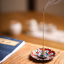 Load image into Gallery viewer, Three-layer Lotus Incense burner, Indoor Line Incense Plate Ornaments