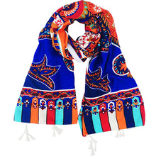 Load image into Gallery viewer, Women&#39;s Summer Beach Sunscreen Shawl Ethnic Style Scarf Dual purpose Long Beach Scarf with Versatile Large Scarf