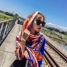 Load image into Gallery viewer, Women&#39;s Summer Beach Sunscreen Shawl Ethnic Style Scarf Dual purpose Long Beach Scarf with Versatile Large Scarf