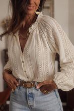 Load image into Gallery viewer, Vintage Long Sleeve Blouses Summer Casual Elegant Ladies Blusas Boho Beach Hollow Out Lace Blouse Shirt for Women Top