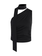 Load image into Gallery viewer, Backless Sexy Off Shoulder Halter Tank Tops Women Vintage Sleeveless Crop Top Y2K Clothes Club Female Casual Summer 2024