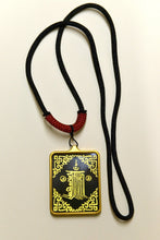Load image into Gallery viewer, Hand-painted Tibetan Rnam-bcu Dbang-ldan Small Thangka Necklace