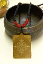 Load image into Gallery viewer, Hand-painted Tibetan Rnam-bcu Dbang-ldan Small Thangka Necklace