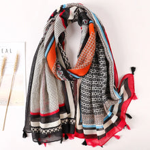 Load image into Gallery viewer, Cotton Scarf Women Large Shawls Pashmina Muslim Hijab Foulard Design Print Lady Beach Stole Head Scarves