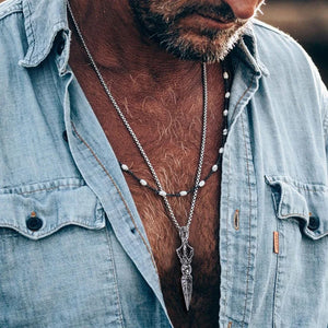 Stainless Steel TIBETAN BUDDHIST PROTECTION Pendant Necklace