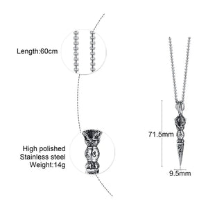 Stainless Steel TIBETAN BUDDHIST PROTECTION Pendant Necklace