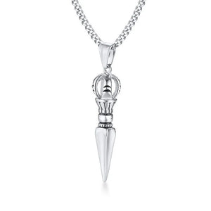 Stainless Steel TIBETAN BUDDHIST PROTECTION Pendant Necklace