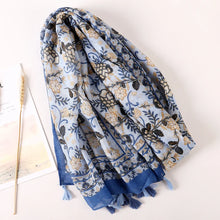 Load image into Gallery viewer, Cotton Scarf Women Large Shawls Pashmina Muslim Hijab Foulard Design Print Lady Beach Stole Head Scarves