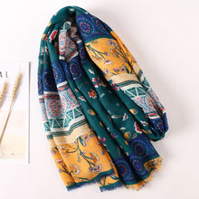 Load image into Gallery viewer, Cotton Scarf Women Large Shawls Pashmina Muslim Hijab Foulard Design Print Lady Beach Stole Head Scarves