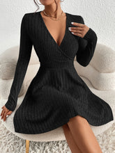 Load image into Gallery viewer, New for autumn/Winter 2024 Women Knit Slim Sexy Bodycon Dress V-Neck Long Sleeve Dress Solid Casual Midi Sweater Dress