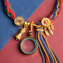 Load image into Gallery viewer, Handmade Woven Tibetan Style Reincarnation Knot Bracelet, Artistic Bracelet, Ethnic Style, Original Year, Red Bracelet