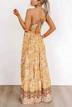 Load image into Gallery viewer, Summer New Strap Fragmented Flower Back Strap Open Back Bra Dress