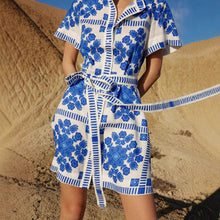 Load image into Gallery viewer, Spot Summer Casual Women&#39;s Fashion Printed Strap Dress