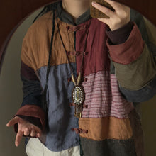 Load image into Gallery viewer, New Tibetan Ethnic Style Retro Old Ceramic Niche Design Art Necklace Sweater Chain