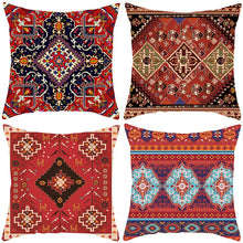 Load image into Gallery viewer, Retro Bohemi Dutch Velvet Square Pillow Cover Cushion Car Sofa Bed Sleeping Throw Pillow Customization