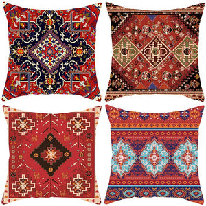 Retro Bohemi Dutch Velvet Square Pillow Cover Cushion Car Sofa Bed Sleeping Throw Pillow Customization